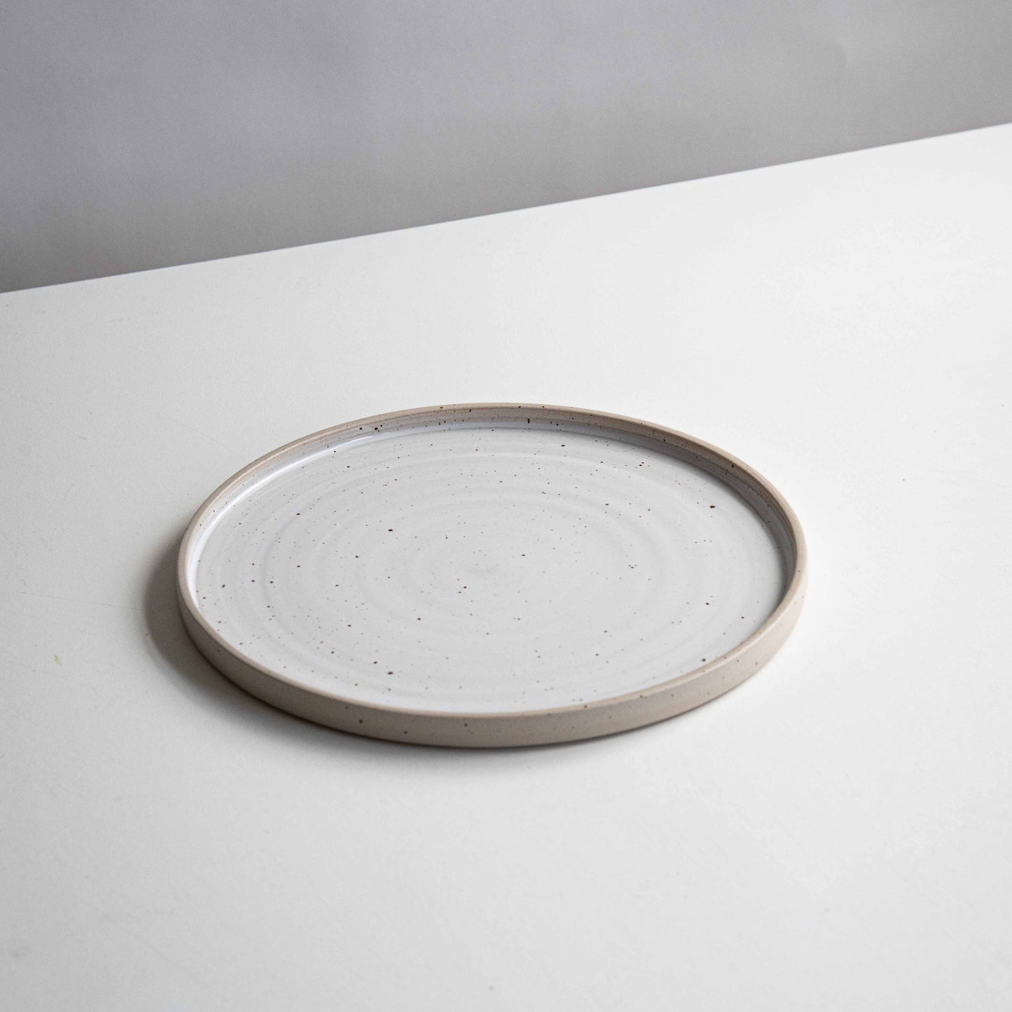 DINNER PLATE WHITE SPECKLED