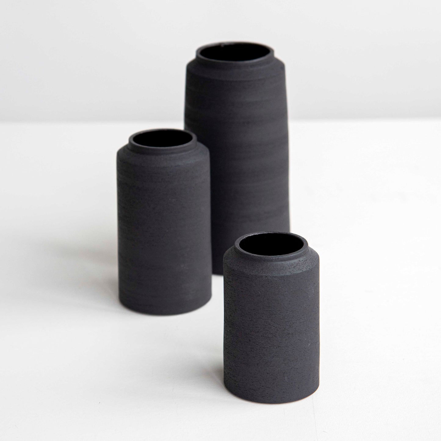 VASE BLACK L
