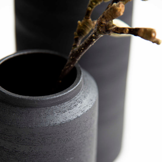 VASE BLACK S