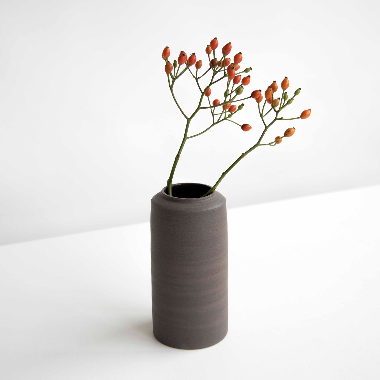 VASE DARK GREY L