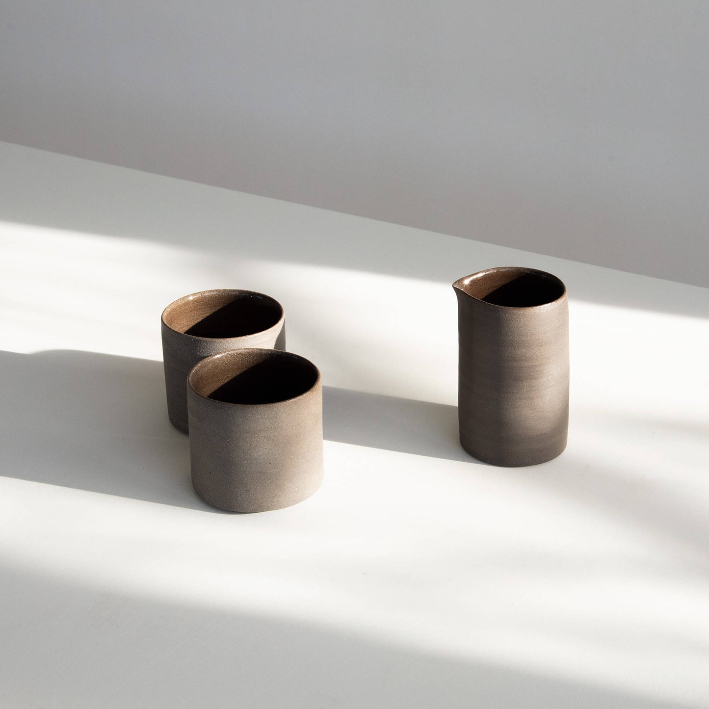 COFFEE SET DARK GREY – set of 3