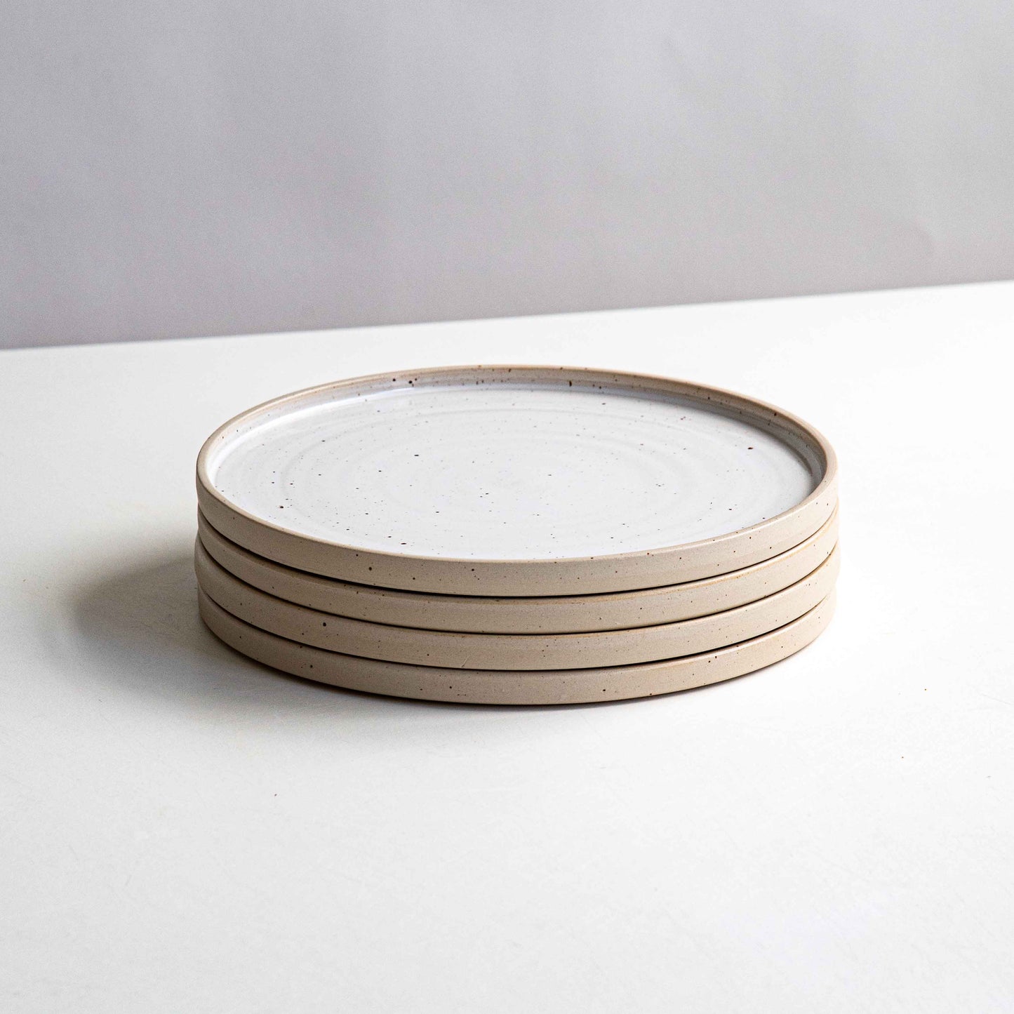 DINNER PLATE WHITE SPECKLED