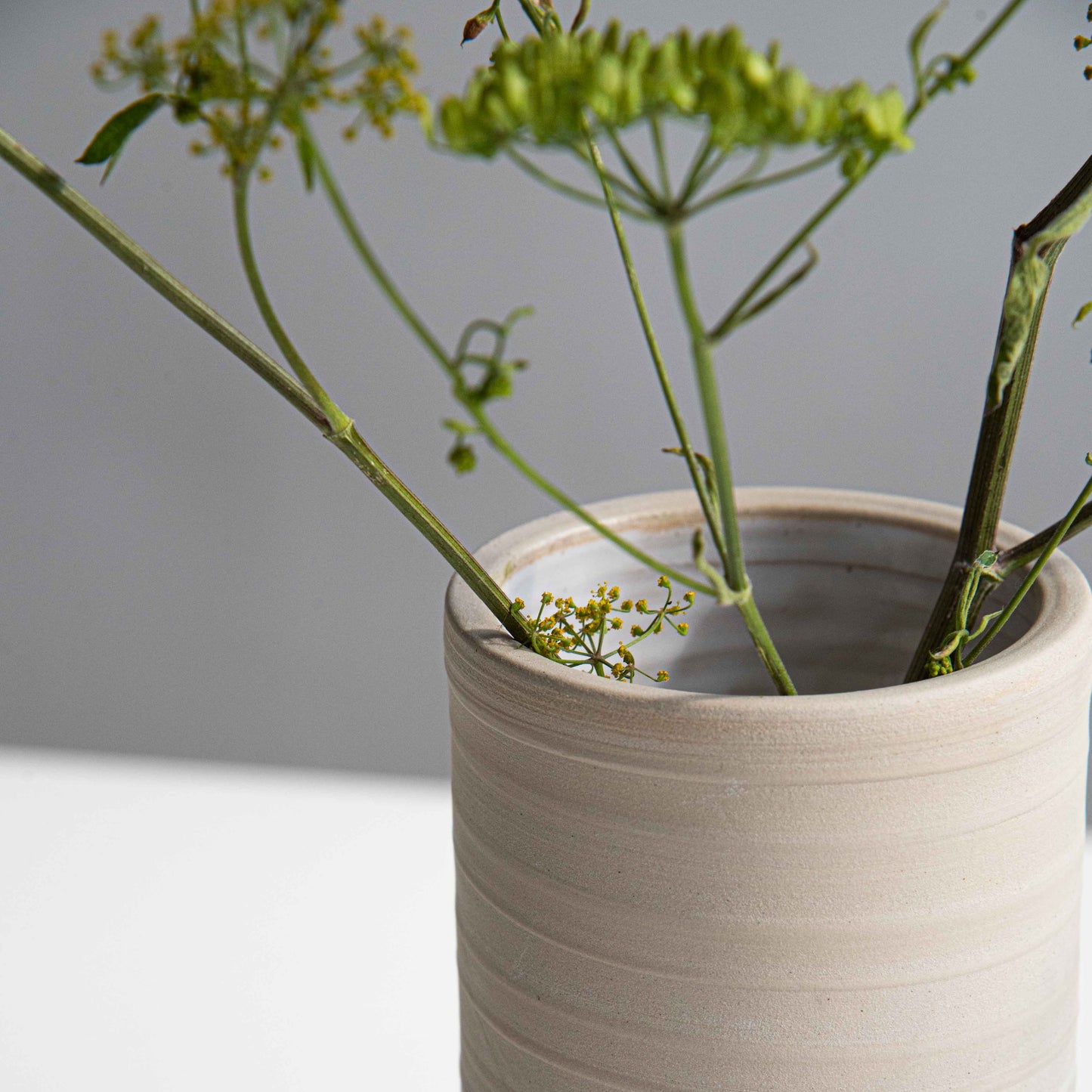 VASE WHITE L