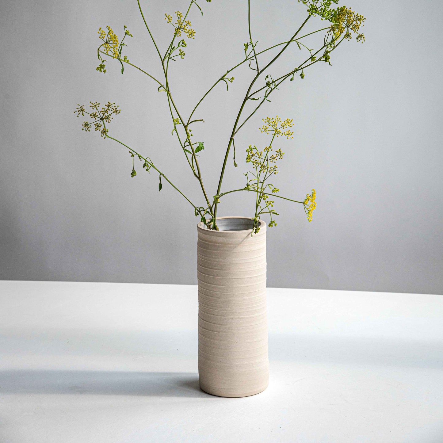 VASE WHITE L