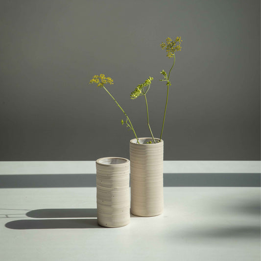 VASE WHITE S - set of 2