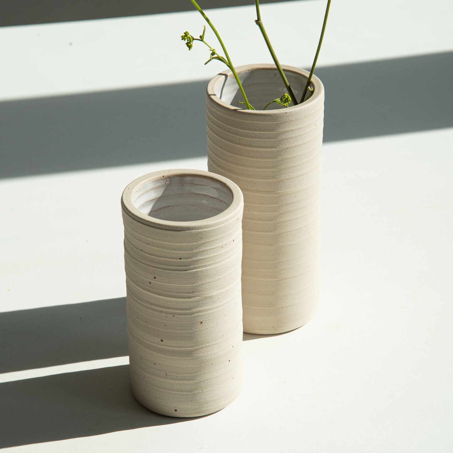 VASE WHITE S - set of 2