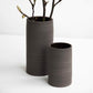 VASE DARK GREY - set of 2