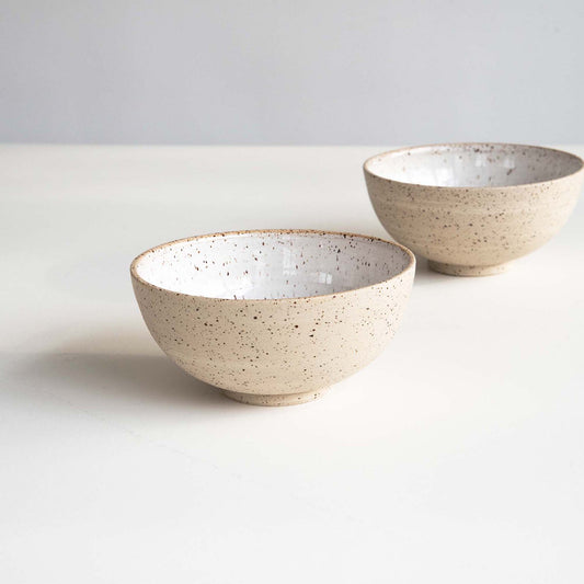 BREAKFAST BOWL SPECKLED WHITE