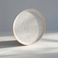 PLATE SPECKLED WHITE medium