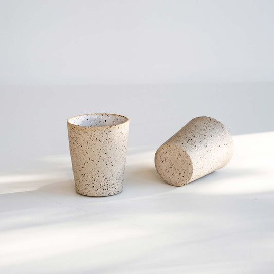 V-CUP SPECKLED WHITE