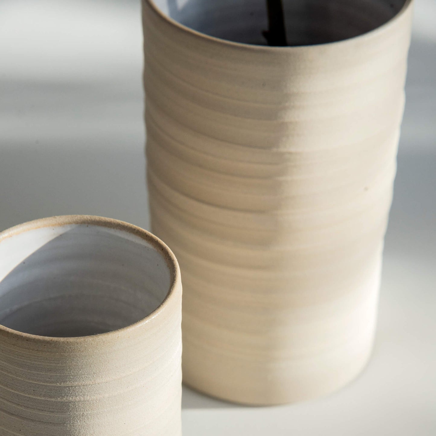 VASE WHITE - set of 2