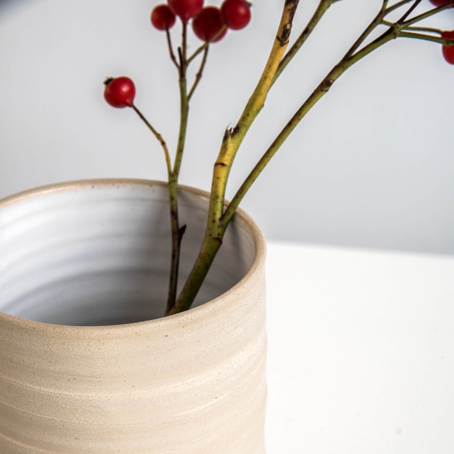 VASE WHITE - set of 2